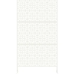 vidaXL Pantalla de Privacidad 100 x 50 x 180 cm Acero White Outlet