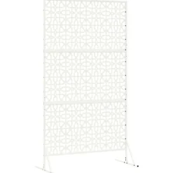 vidaXL Pantalla de Privacidad 100 x 50 x 180 cm Acero White Outlet