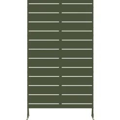 vidaXL Pantalla de Privacidad Oliva 100 x 50 x 180 cm Acero Verde oliva Sale