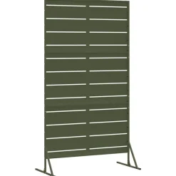 vidaXL Pantalla de Privacidad Oliva 100 x 50 x 180 cm Acero Verde oliva Sale