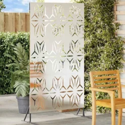 vidaXL Vallas De Jardín-Pantalla de Privacidad Gris 100 x 50 x 180 cm Acero