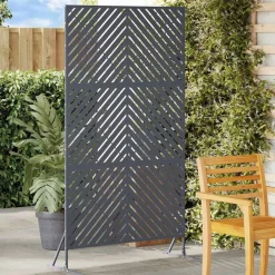 vidaXL Pantalla de Privacidad Antracita 100 x 50 x 180 cm Acero Gris antracita Hot
