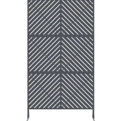 vidaXL Pantalla de Privacidad Antracita 100 x 50 x 180 cm Acero Gris antracita Hot