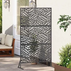 vidaXL Pantalla de Privacidad 100 x 50 x 180 cm Acero Negro Online