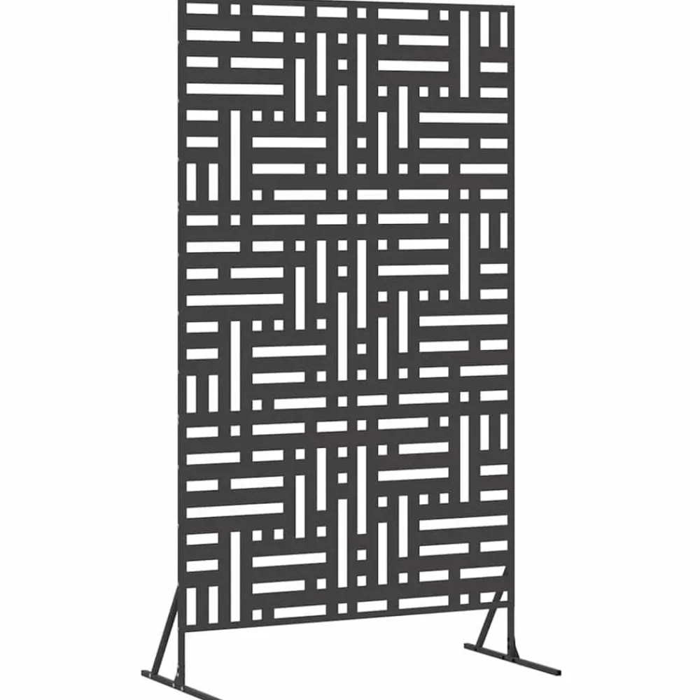 vidaXL Pantalla de Privacidad 100 x 50 x 180 cm Acero Negro Sale