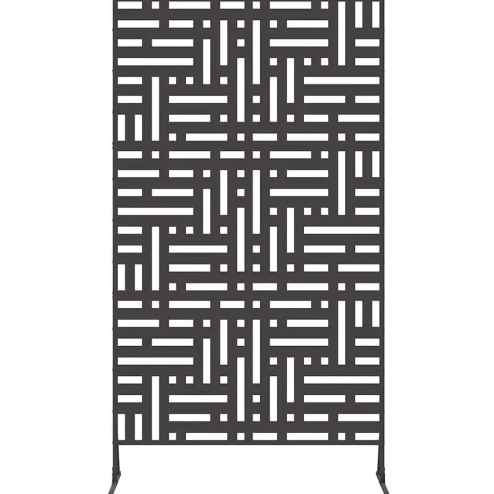 vidaXL Pantalla de Privacidad 100 x 50 x 180 cm Acero Negro Sale