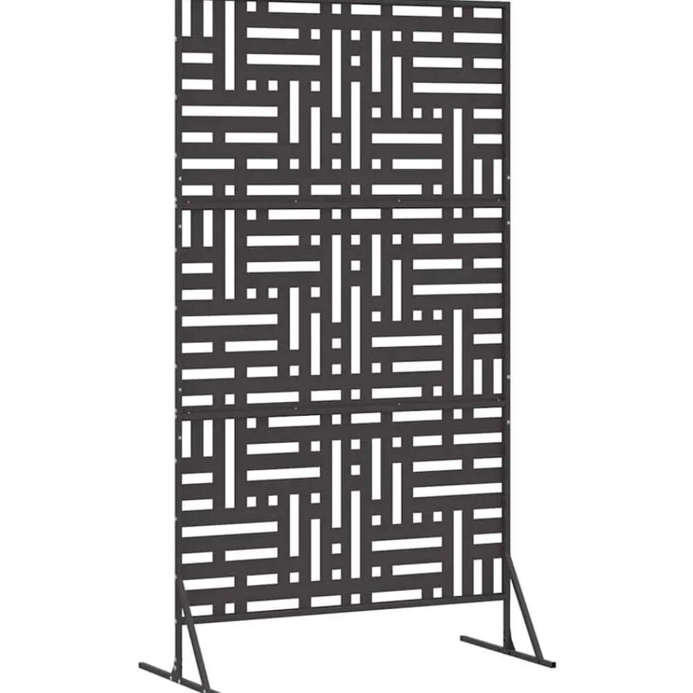 vidaXL Pantalla de Privacidad 100 x 50 x 180 cm Acero Negro Sale