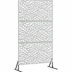 vidaXL Vallas De Jardín-Pantalla de Privacidad Gris 100 x 50 x 180 cm Acero