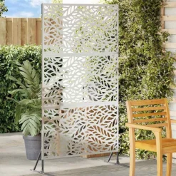vidaXL Vallas De Jardín-Pantalla de Privacidad Gris 100 x 50 x 180 cm Acero