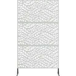 vidaXL Vallas De Jardín-Pantalla de Privacidad Gris 100 x 50 x 180 cm Acero