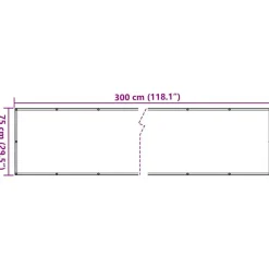 vidaXL Pantalla de privacidad de balcón PVC gris 300x75 cm Antracita Outlet