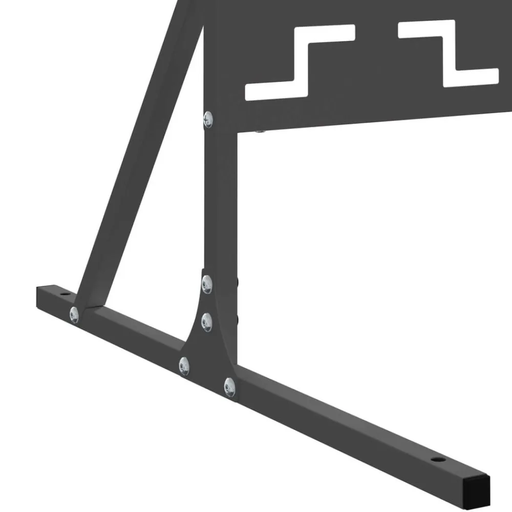 vidaXL Pantalla de Privacidad 100 x 50 x 180 cm Acero Negro Best
