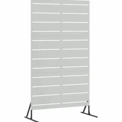 vidaXL Pantalla de Privacidad Gris 100 x 50 x 180 cm Acero Acero galvanizado