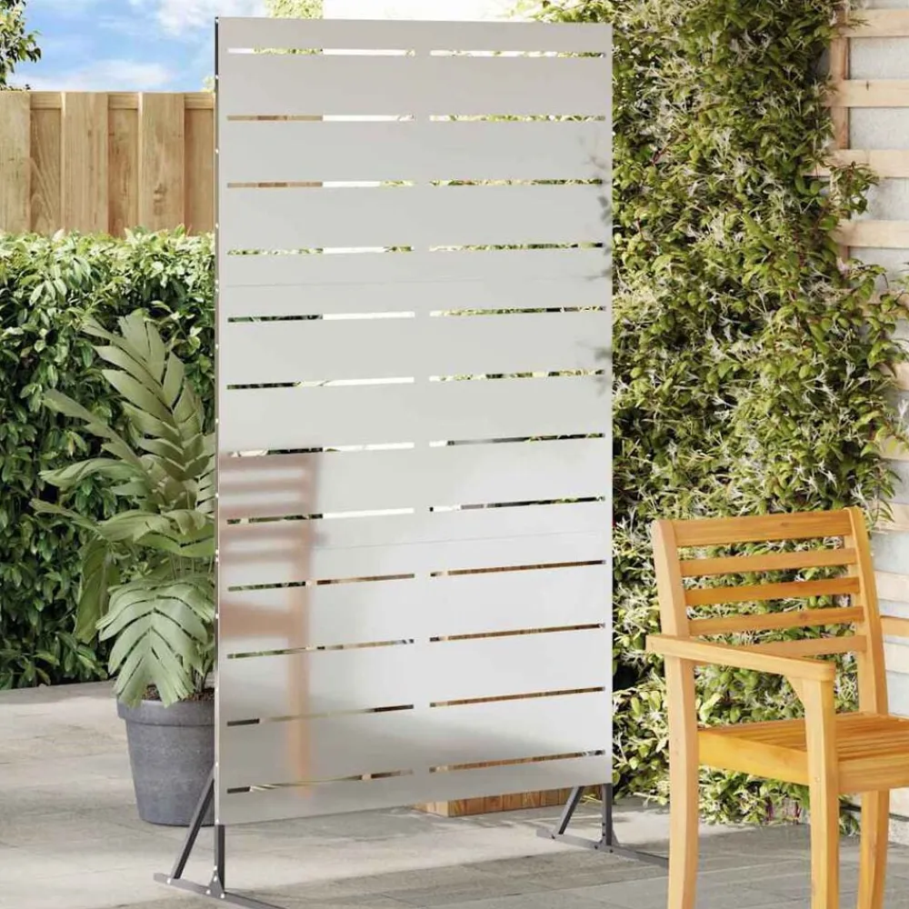 vidaXL Pantalla de Privacidad Gris 100 x 50 x 180 cm Acero Acero galvanizado