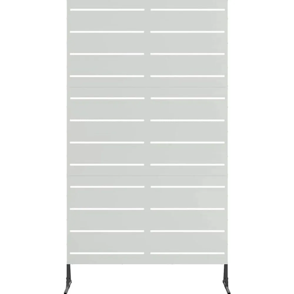 vidaXL Pantalla de Privacidad Gris 100 x 50 x 180 cm Acero Acero galvanizado