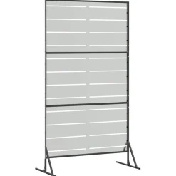 vidaXL Pantalla de Privacidad Gris 100 x 50 x 180 cm Acero Acero galvanizado
