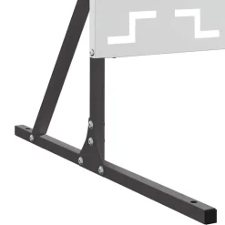 vidaXL Pantalla de Privacidad Gris 100 x 50 x 180 cm Acero Acero galvanizado Outlet