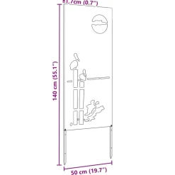 vidaXL Decoración-Pantalla de Privacidad para Jardín 50 x 140 cm