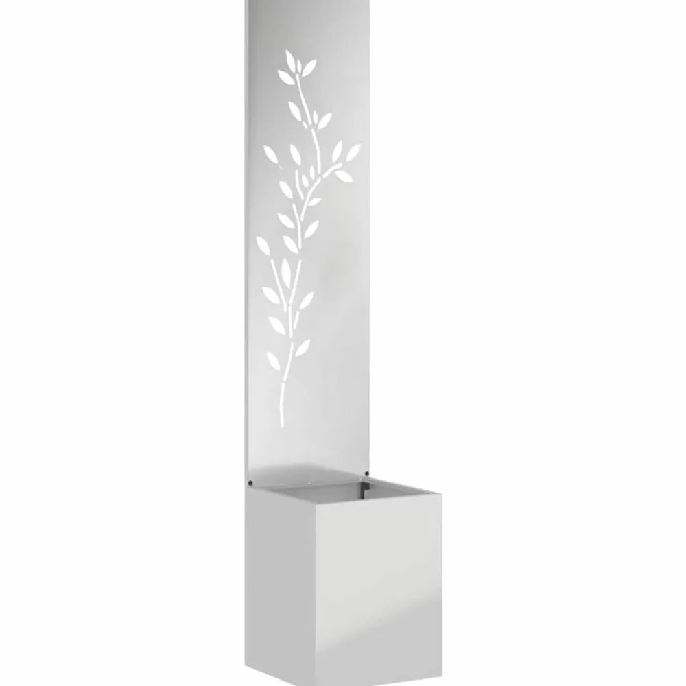 vidaXL Decoración-Pantalla de Privacidad para Jardín Plateado 32 x 32 x 150 cm