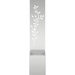 vidaXL Decoración-Pantalla de Privacidad para Jardín Plateado 32 x 32 x 150 cm