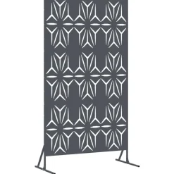 vidaXL Vallas De Jardín-Pantalla de Privacidad Antracita 100 x 50 x 180 cm Acero