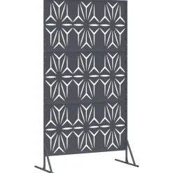 vidaXL Vallas De Jardín-Pantalla de Privacidad Antracita 100 x 50 x 180 cm Acero