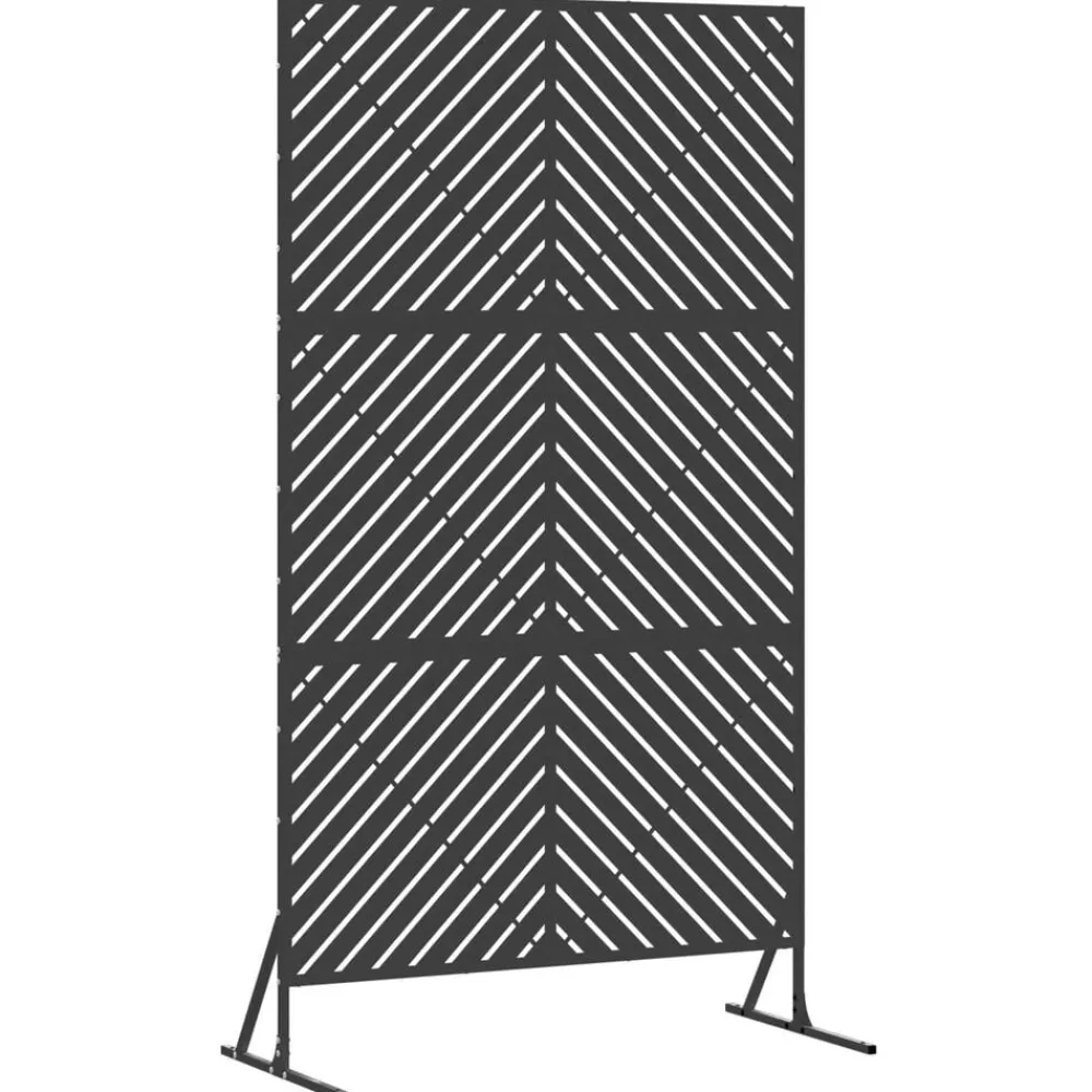 vidaXL Vallas De Jardín-Pantalla de Privacidad 100 x 50 x 180 cm Acero