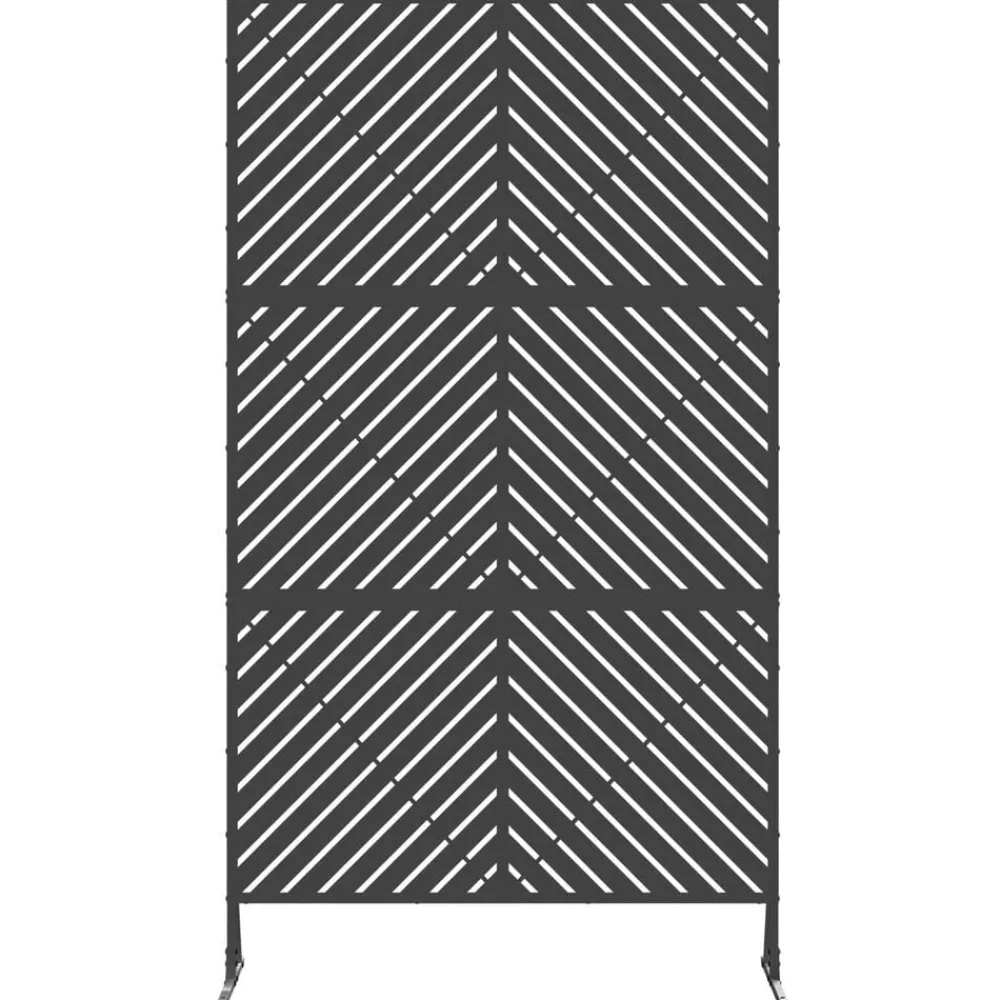 vidaXL Vallas De Jardín-Pantalla de Privacidad 100 x 50 x 180 cm Acero