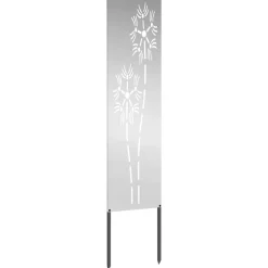 vidaXL Pantalla de Privacidad para Jardín Calado Plateado 32 x 140 cm Acero galvanizado Sale