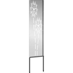 vidaXL Pantalla de Privacidad para Jardín Calado Plateado 32 x 140 cm Acero galvanizado Sale