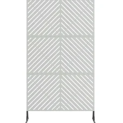 vidaXL Vallas De Jardín-Pantalla de Privacidad Gris 100 x 50 x 180 cm Acero