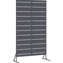vidaXL Vallas De Jardín-Pantalla de Privacidad Antracita 100 x 50 x 180 cm Acero