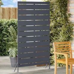 vidaXL Vallas De Jardín-Pantalla de Privacidad Antracita 100 x 50 x 180 cm Acero