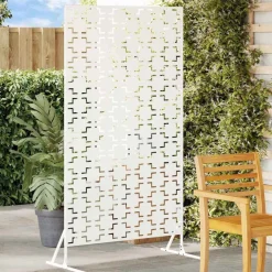 vidaXL Pantalla de Privacidad 100 x 50 x 180 cm Acero White Online