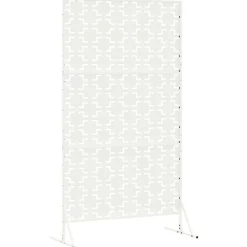 vidaXL Pantalla de Privacidad 100 x 50 x 180 cm Acero White Online