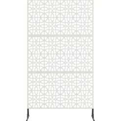 vidaXL Pantalla de Privacidad Gris 100 x 50 x 180 cm Acero Acero inoxidable