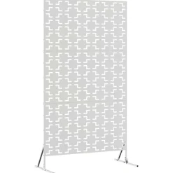 vidaXL Pantalla de Privacidad Gris 100 x 50 x 180 cm Acero Acero inoxidable Hot