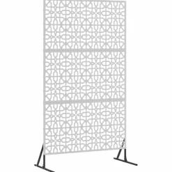 vidaXL Pantalla de Privacidad Gris 100 x 50 x 180 cm Acero Acero galvanizado New
