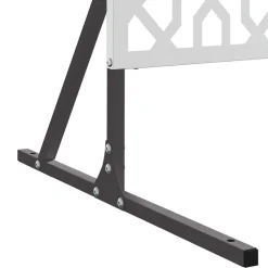 vidaXL Pantalla de Privacidad Gris 100 x 50 x 180 cm Acero Acero galvanizado New