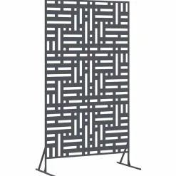 vidaXL Vallas De Jardín-Pantalla de Privacidad Antracita 100 x 50 x 180 cm Acero