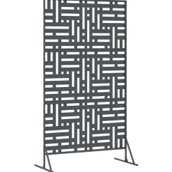vidaXL Vallas De Jardín-Pantalla de Privacidad Antracita 100 x 50 x 180 cm Acero