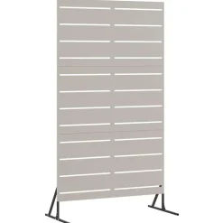 vidaXL Pantalla de Privacidad Gris 100 x 50 x 180 cm Acero oxidado New