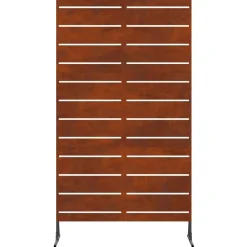 vidaXL Pantalla de Privacidad Gris 100 x 50 x 180 cm Acero oxidado New