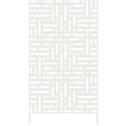 vidaXL Pantalla de Privacidad 100 x 50 x 180 cm Acero White Online
