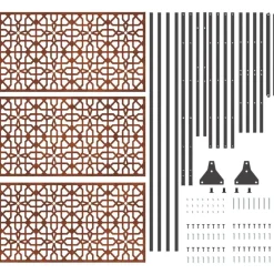 vidaXL Vallas De Jardín-Pantalla de Privacidad Gris 100 x 50 x 180 cm