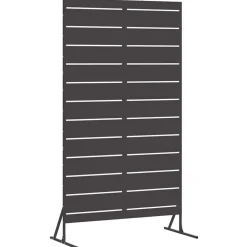 vidaXL Pantalla de Privacidad 100 x 50 x 180 cm Acero Negro Clearance