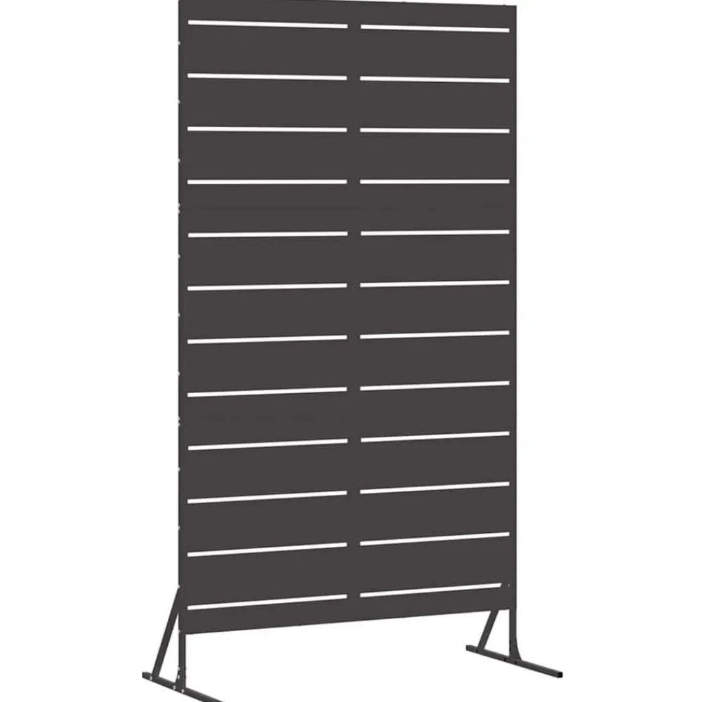 vidaXL Pantalla de Privacidad 100 x 50 x 180 cm Acero Negro Clearance
