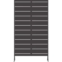 vidaXL Pantalla de Privacidad 100 x 50 x 180 cm Acero Negro Clearance