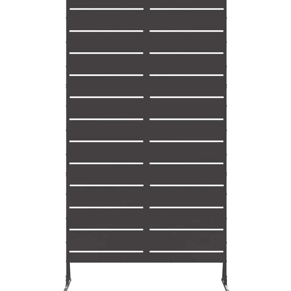 vidaXL Pantalla de Privacidad 100 x 50 x 180 cm Acero Negro Clearance
