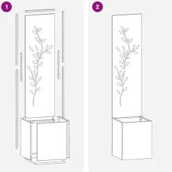 vidaXL Decoración-Pantalla de Privacidad para Jardín 32 x 32 x 150 cm